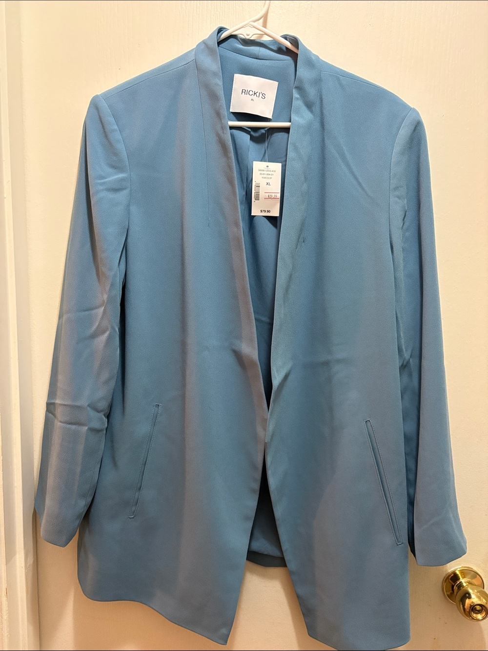 Ricki's Sky Blue Open-Front Blazer